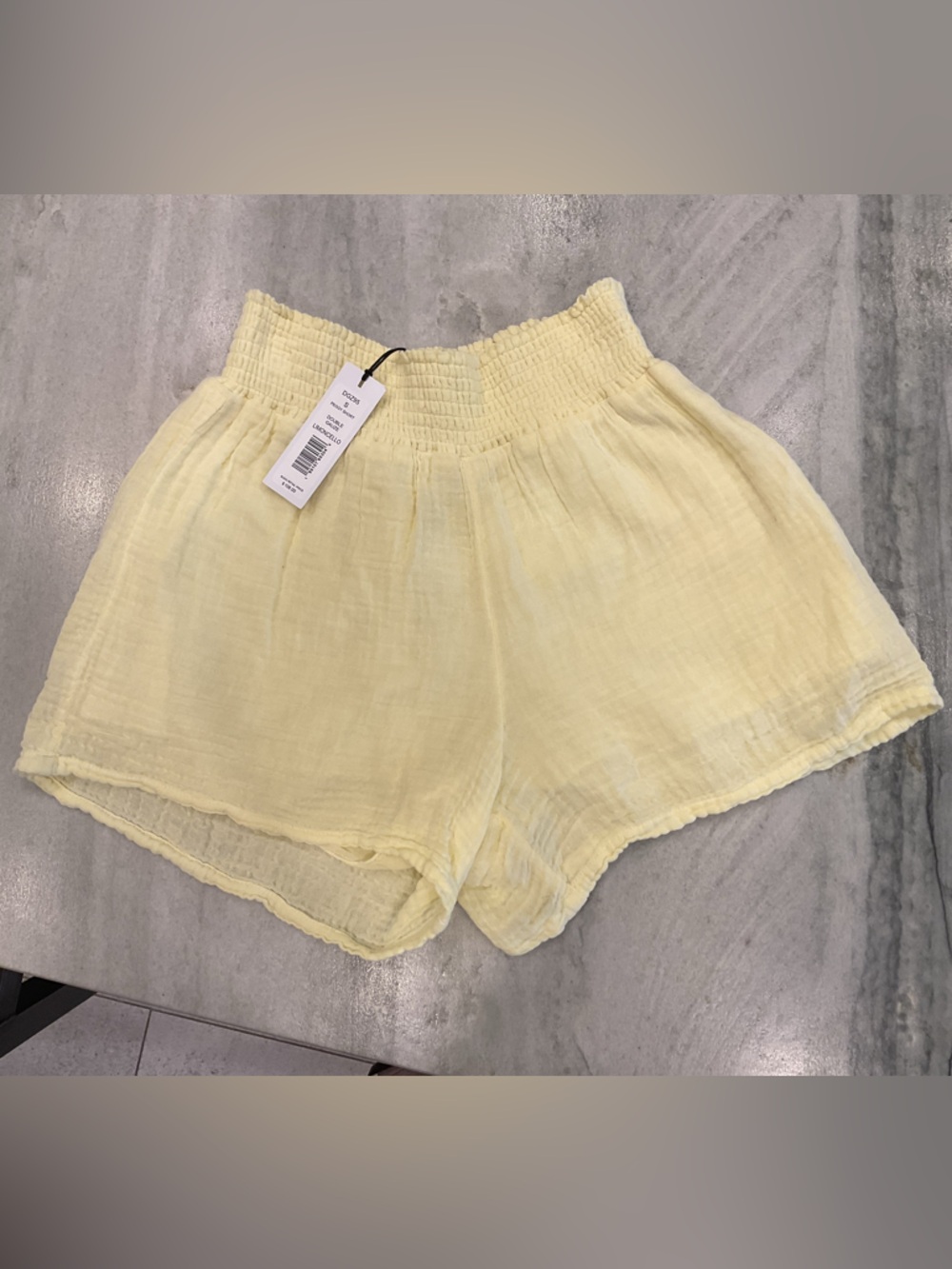 Michael Stars Peggy Gauze Shorts in Lemoncello